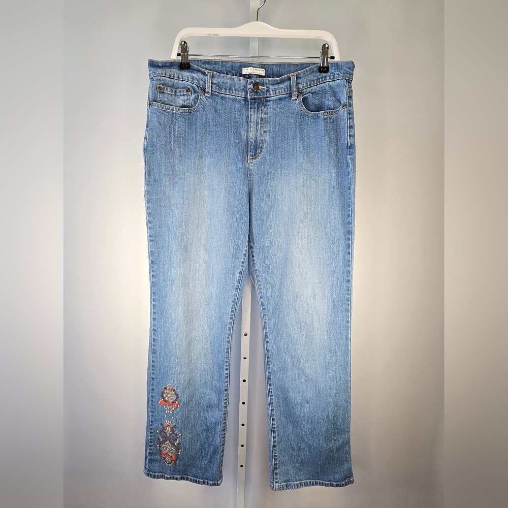 Crazy Horse Embroidered Bootcut Jeans Women’s Size 16